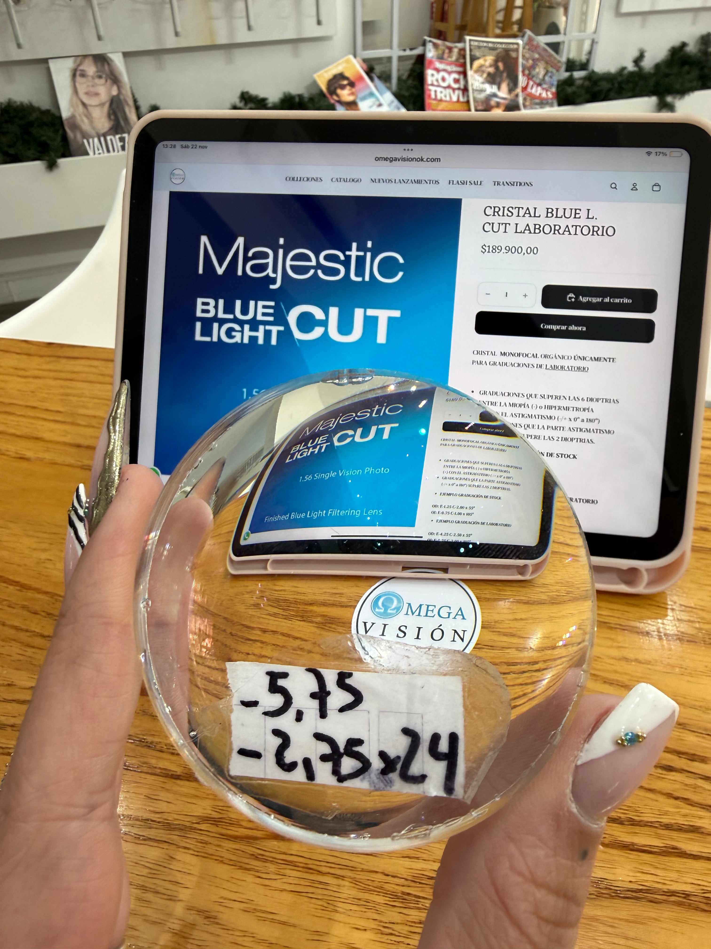 CRISTAL BLUE L. CUT LABORATORIO